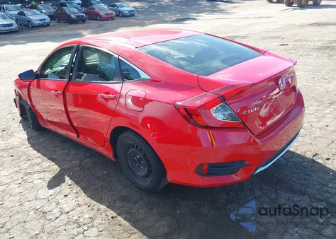2020 Honda Civic Lx z USA, uszkodzony, nr VIN 2HGFC2F62LH553713